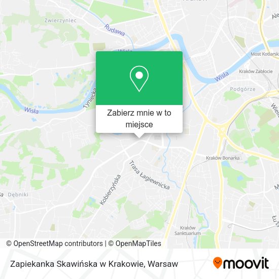 Mapa Zapiekanka Skawińska w Krakowie