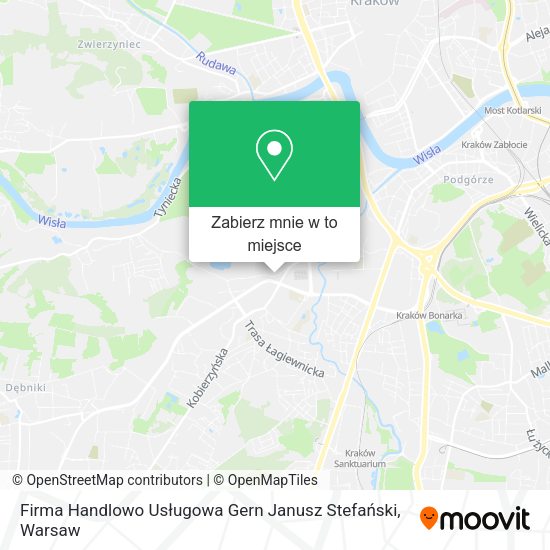 Mapa Firma Handlowo Usługowa Gern Janusz Stefański