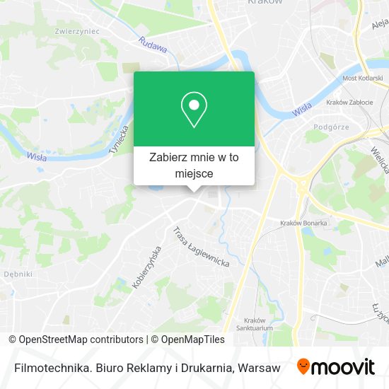 Mapa Filmotechnika. Biuro Reklamy i Drukarnia