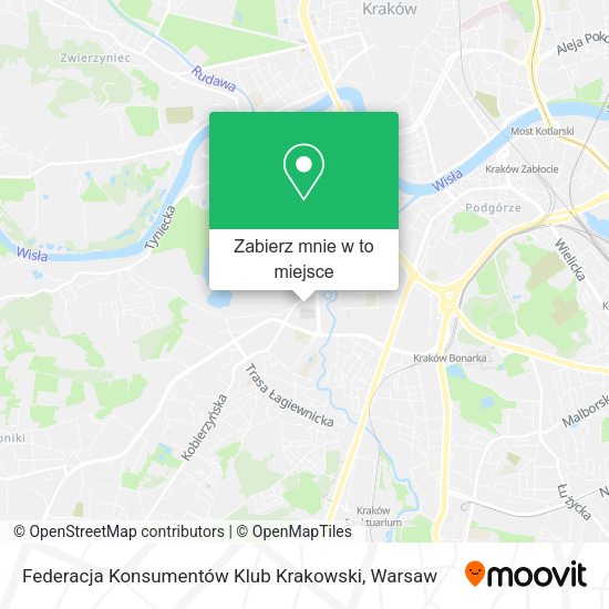 Mapa Federacja Konsumentów Klub Krakowski