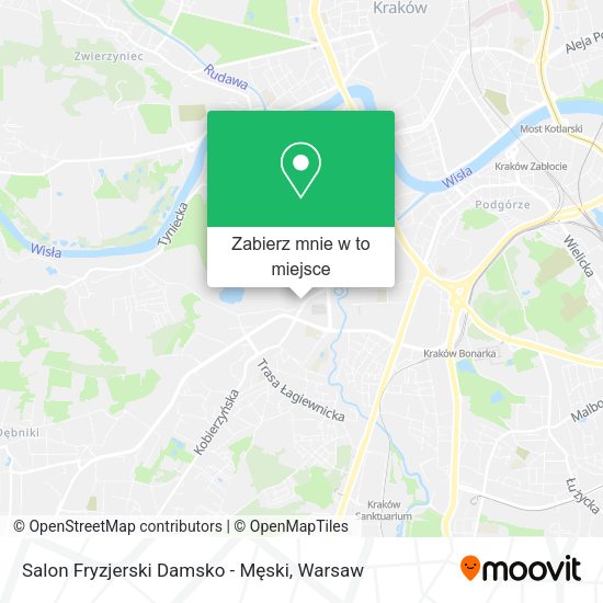 Mapa Salon Fryzjerski Damsko - Męski