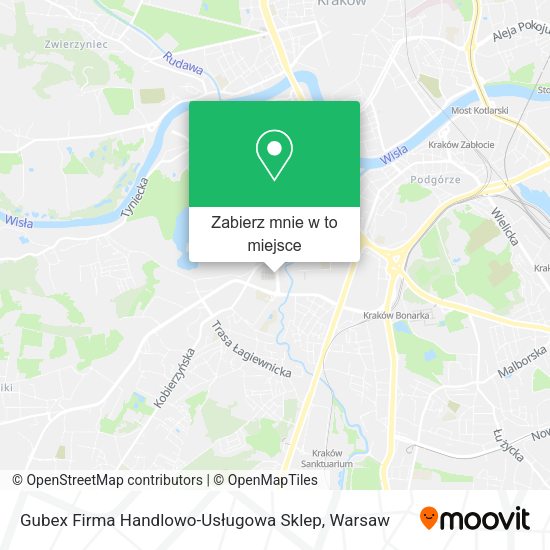 Mapa Gubex Firma Handlowo-Usługowa Sklep