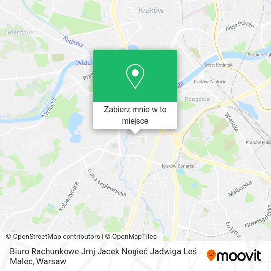 Mapa Biuro Rachunkowe Jmj Jacek Nogieć Jadwiga Leś Malec