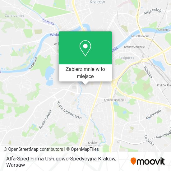 Mapa Alfa-Sped Firma Usługowo-Spedycyjna Kraków