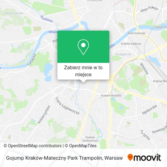 Mapa Gojump Kraków-Mateczny Park Trampolin