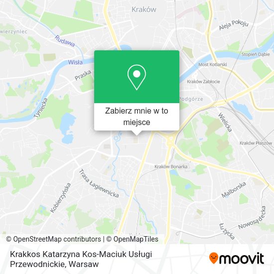 Mapa Krakkos Katarzyna Kos-Maciuk Usługi Przewodnickie