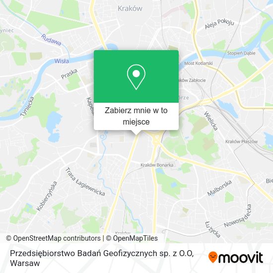 Mapa Przedsiębiorstwo Badań Geofizycznych sp. z O.O