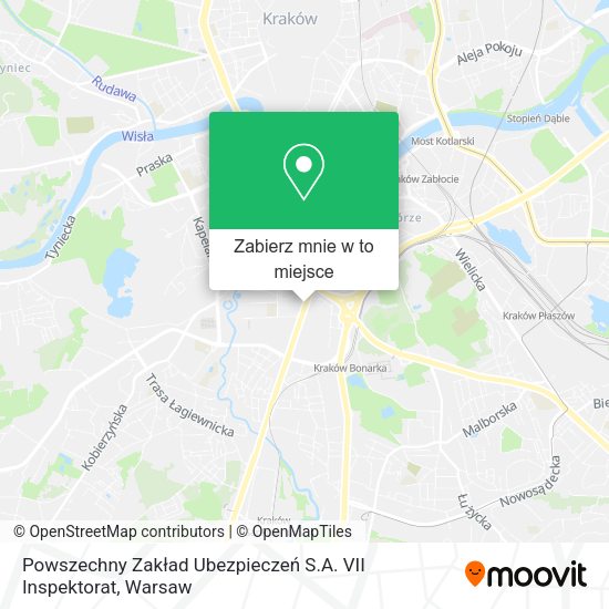Mapa Powszechny Zakład Ubezpieczeń S.A. VII Inspektorat