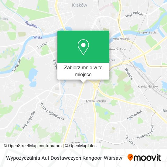 Mapa Wypożyczalnia Aut Dostawczych Kangoor