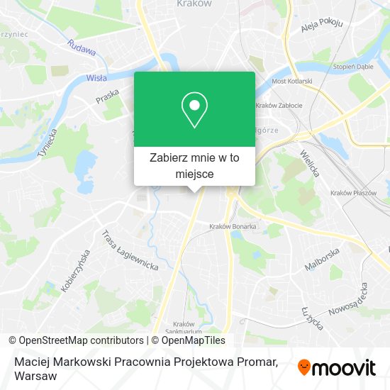 Mapa Maciej Markowski Pracownia Projektowa Promar