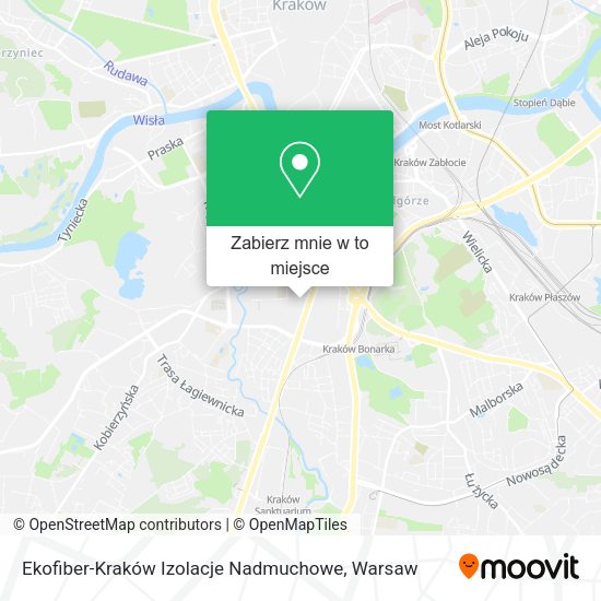 Mapa Ekofiber-Kraków Izolacje Nadmuchowe