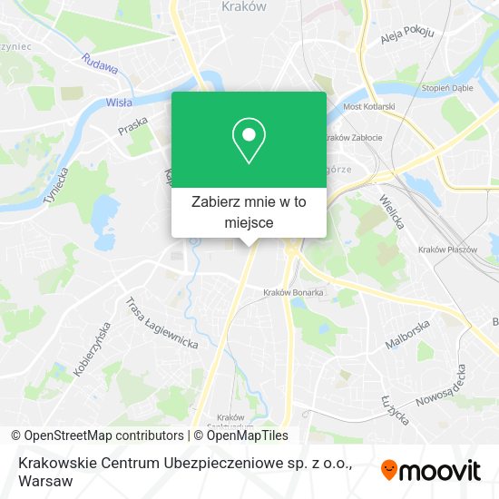 Mapa Krakowskie Centrum Ubezpieczeniowe sp. z o.o.