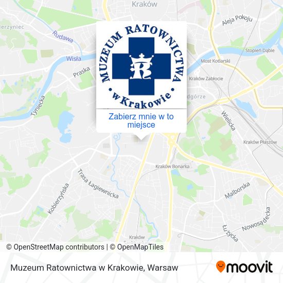 Mapa Muzeum Ratownictwa w Krakowie