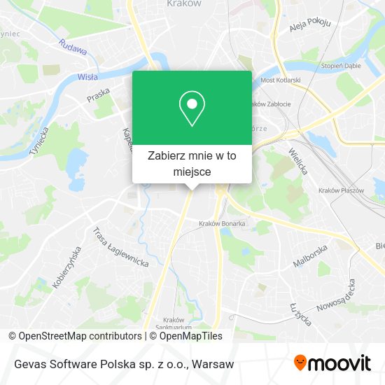 Mapa Gevas Software Polska sp. z o.o.