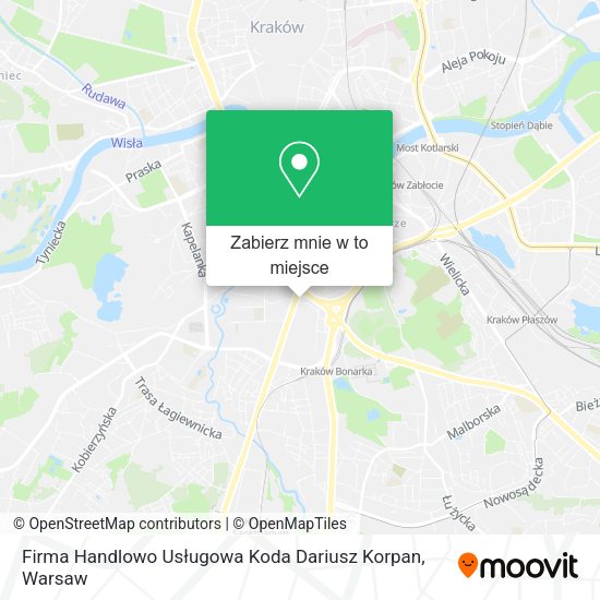 Mapa Firma Handlowo Usługowa Koda Dariusz Korpan