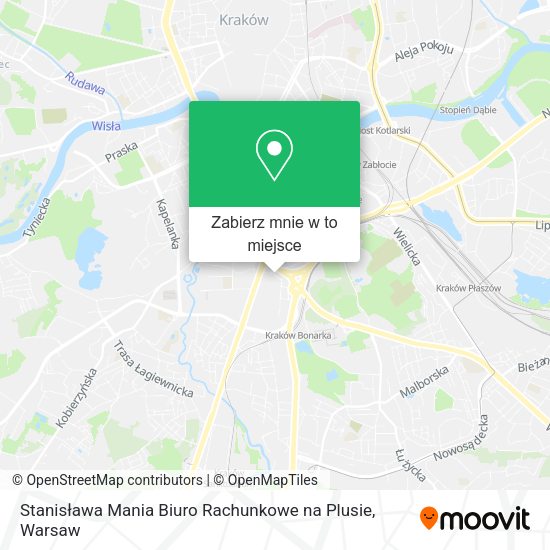 Mapa Stanisława Mania Biuro Rachunkowe na Plusie