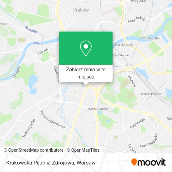 Mapa Krakowska Pijalnia Zdrojowa