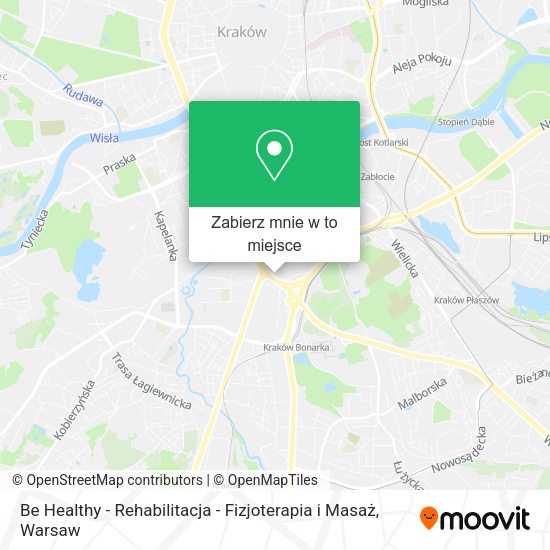 Mapa Be Healthy - Rehabilitacja - Fizjoterapia i Masaż