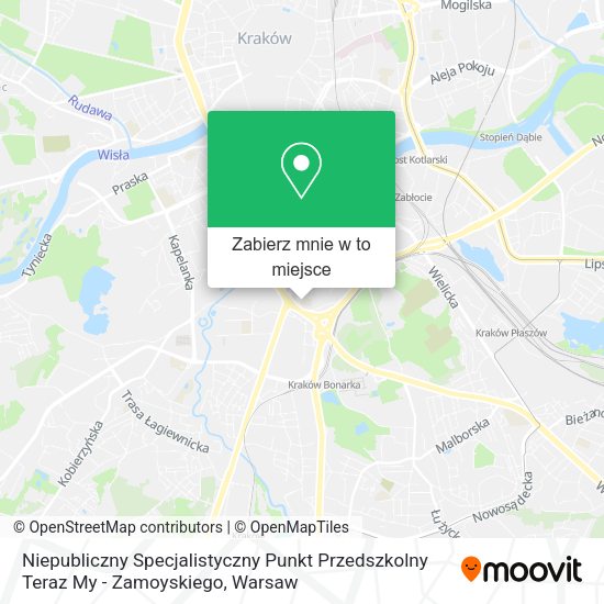 Mapa Niepubliczny Specjalistyczny Punkt Przedszkolny Teraz My - Zamoyskiego