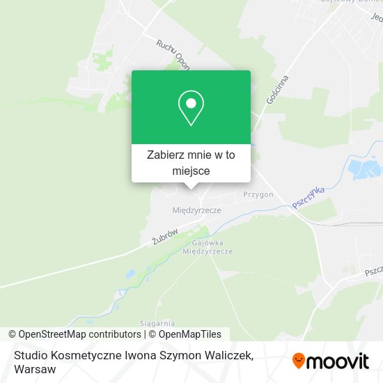 Mapa Studio Kosmetyczne Iwona Szymon Waliczek