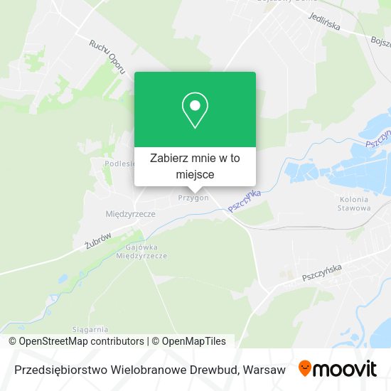 Mapa Przedsiębiorstwo Wielobranowe Drewbud