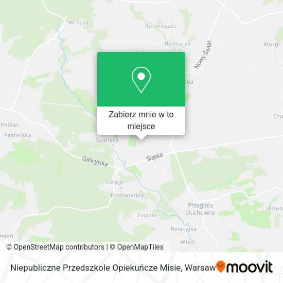 Mapa Niepubliczne Przedszkole Opiekuńcze Misie