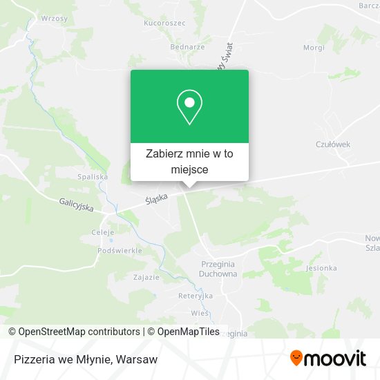 Mapa Pizzeria we Młynie