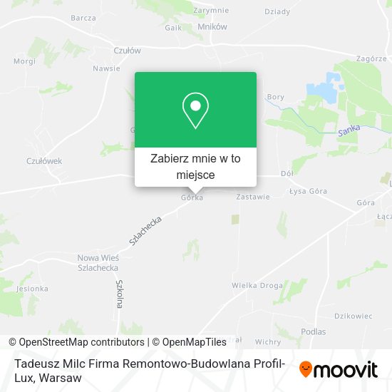 Mapa Tadeusz Milc Firma Remontowo-Budowlana Profil-Lux