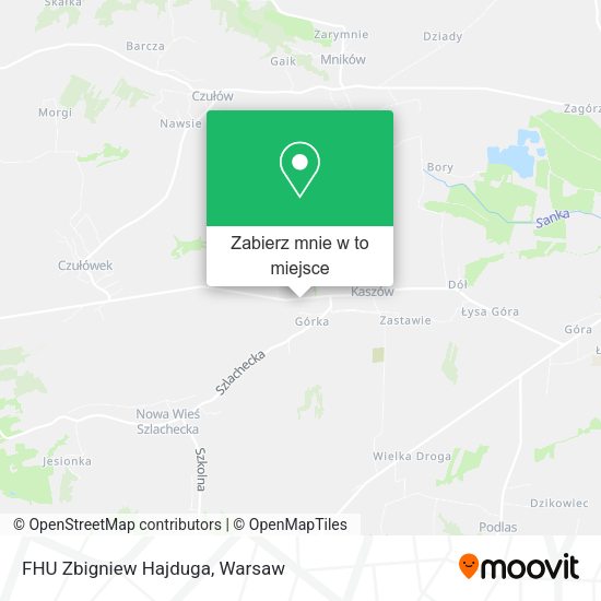 Mapa FHU Zbigniew Hajduga