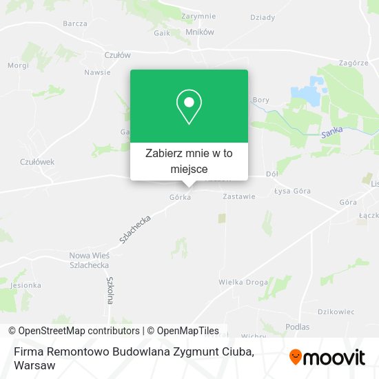 Mapa Firma Remontowo Budowlana Zygmunt Ciuba