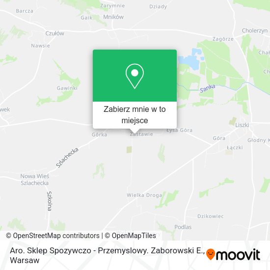 Mapa Aro. Sklep Spozywczo - Przemyslowy. Zaborowski E.