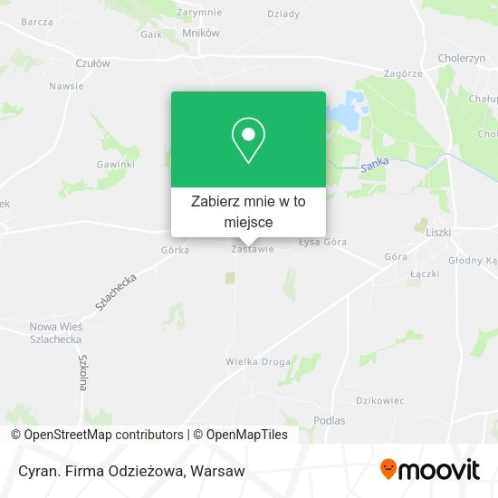 Mapa Cyran. Firma Odzieżowa