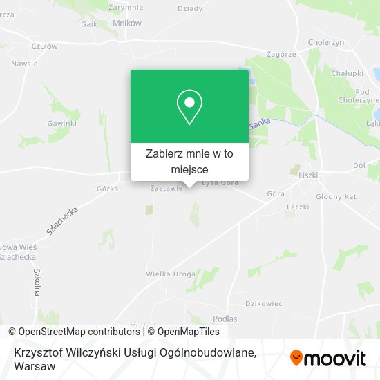 Mapa Krzysztof Wilczyński Usługi Ogólnobudowlane