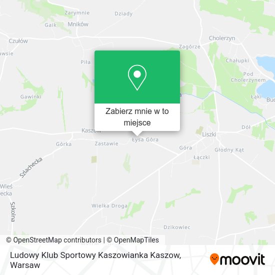 Mapa Ludowy Klub Sportowy Kaszowianka Kaszow