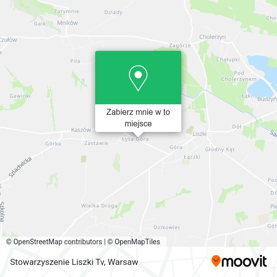 Mapa Stowarzyszenie Liszki Tv