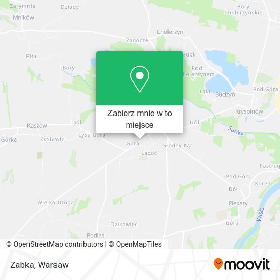 Mapa Zabka