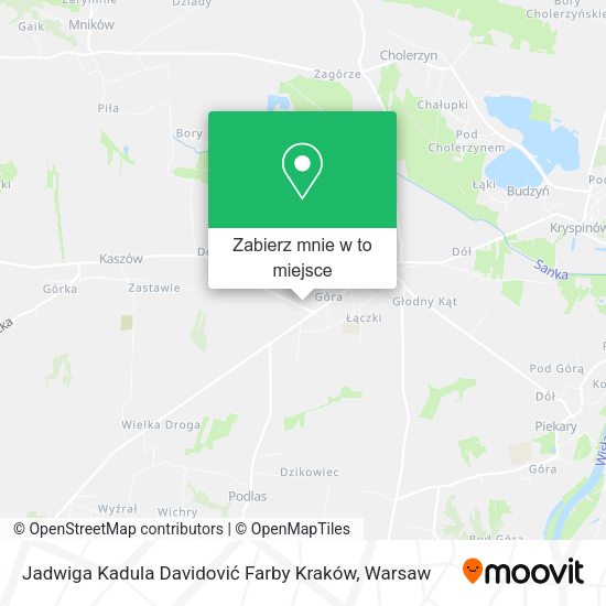 Mapa Jadwiga Kadula Davidović Farby Kraków