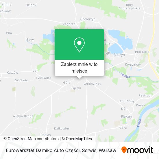 Mapa Eurowarsztat Damiko Auto Części, Serwis