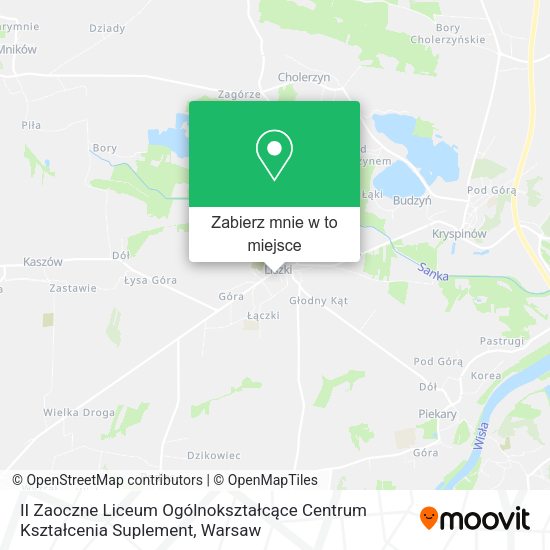 Mapa II Zaoczne Liceum Ogólnokształcące Centrum Kształcenia Suplement