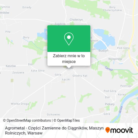 Mapa Agrometal - Części Zamienne do Ciągników, Maszyn Rolniczych