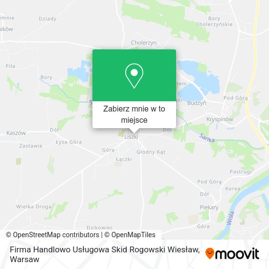 Mapa Firma Handlowo Usługowa Skid Rogowski Wiesław