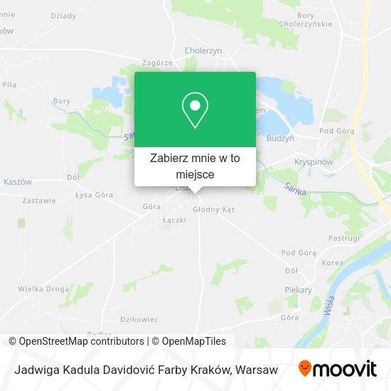 Mapa Jadwiga Kadula Davidović Farby Kraków