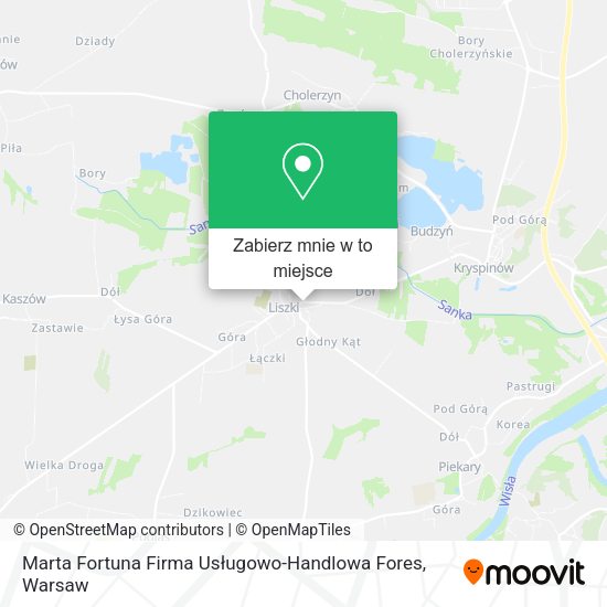 Mapa Marta Fortuna Firma Usługowo-Handlowa Fores