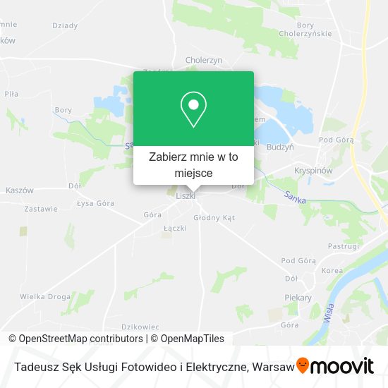 Mapa Tadeusz Sęk Usługi Fotowideo i Elektryczne