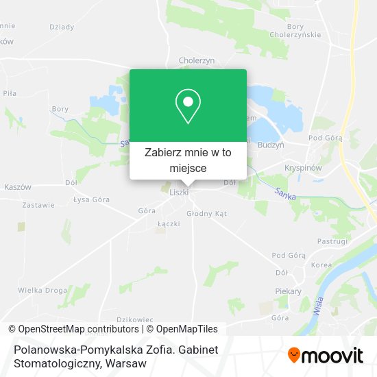 Mapa Polanowska-Pomykalska Zofia. Gabinet Stomatologiczny