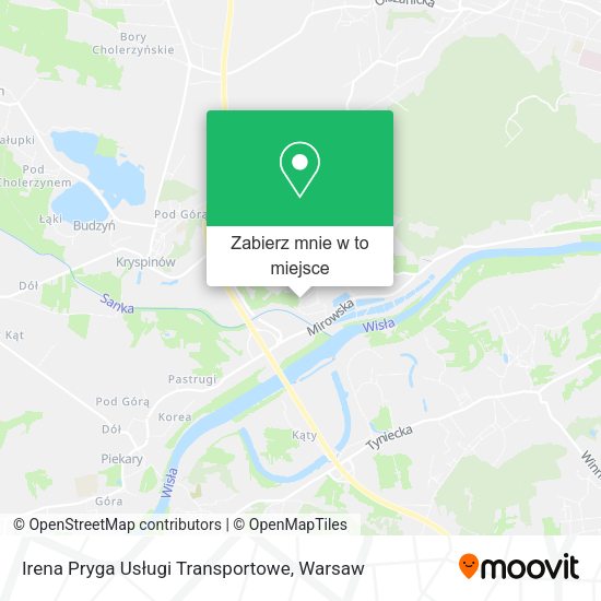 Mapa Irena Pryga Usługi Transportowe