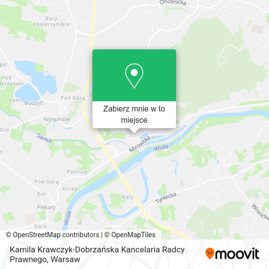 Mapa Kamila Krawczyk-Dobrzańska Kancelaria Radcy Prawnego