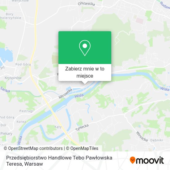 Mapa Przedsiębiorstwo Handlowe Tebo Pawłowska Teresa