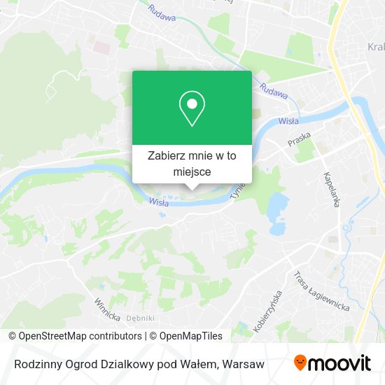 Mapa Rodzinny Ogrod Dzialkowy pod Wałem