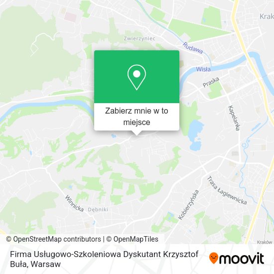 Mapa Firma Usługowo-Szkoleniowa Dyskutant Krzysztof Buła